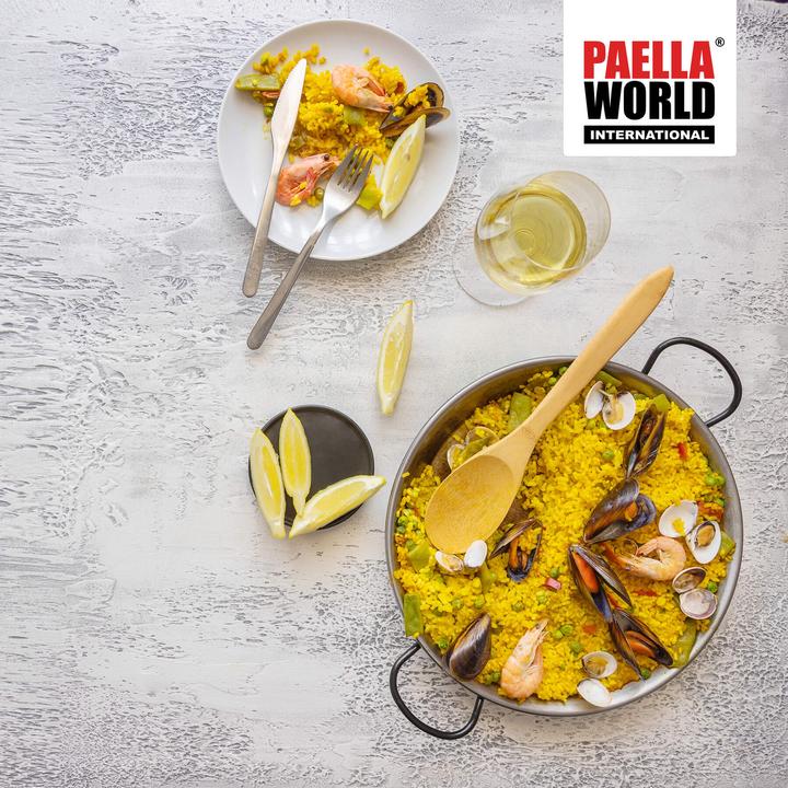 Actual product image All'Grill Paella pan polished steel Ø 22 cm (Frying pan, 22 x 3.20 cm)