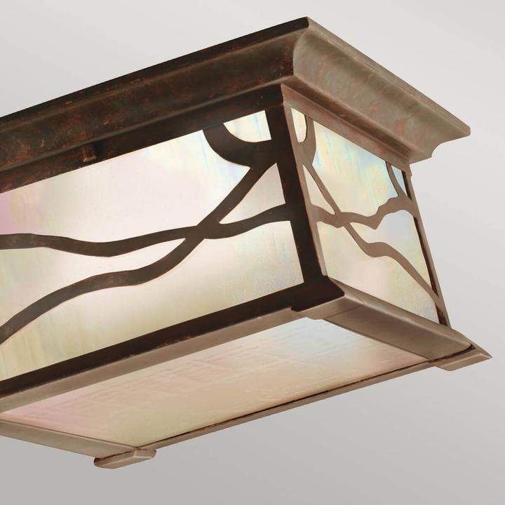 Productafbeelding Quintiesse Morris Buiten Plafondlamp E27 2-voudig Distressed Copper IP44 (E27, IP44)