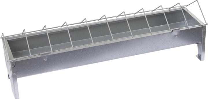 Kerbl 71301 Mangeoire galvanisée 50 cm, 10 cm de large pour poules