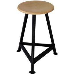NoName, Hocker + Pouf, Bandstahl Hocker 3 Beine, H500 mm