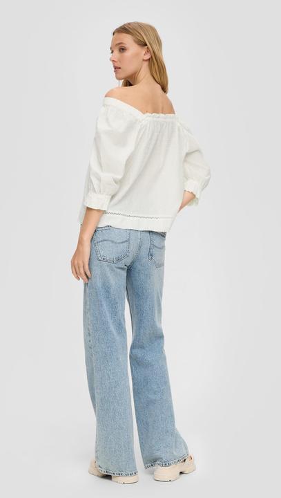 Produktbild S.Oliver Bluse Off-Shoulder-Bluse mit Dobby-Struktur (38)