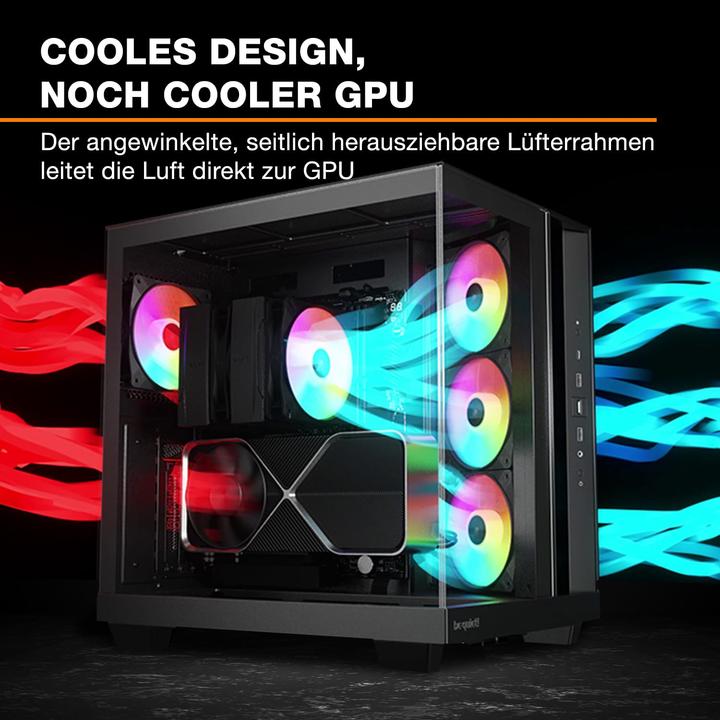 Actual product image be quiet! Light Base 500 LX Black (schwarz) (mATX, Mini-ITX, ATX)