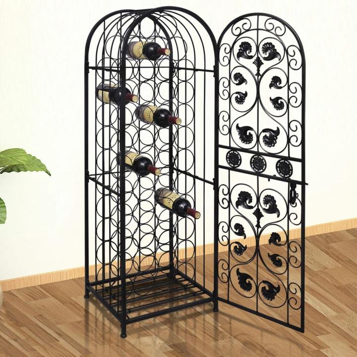 vidaXL Weinregal (45 Flaschen, 45 x 35.70 x 133.50 cm)