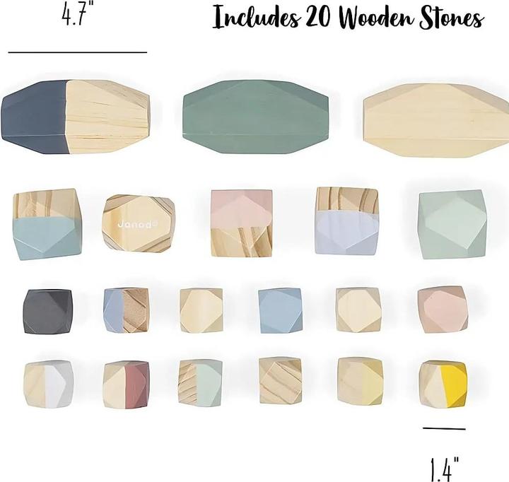 Produktbild Janod Sweet Cocoon Stapelstenen