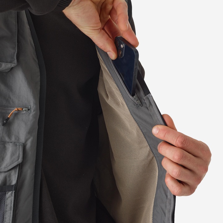 Actual product image Caperlan Fishing waistcoat FV 500 grey (XL)