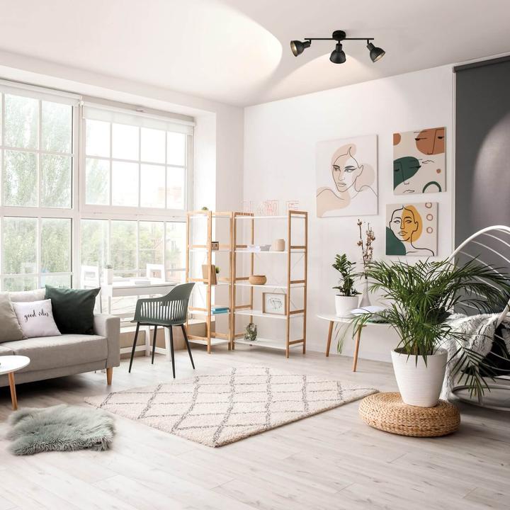 Produktbild Fischer & Honsel Honsel Speedy Deckenleuchte 3-fach E14 sandschwarz 21246 (E14)