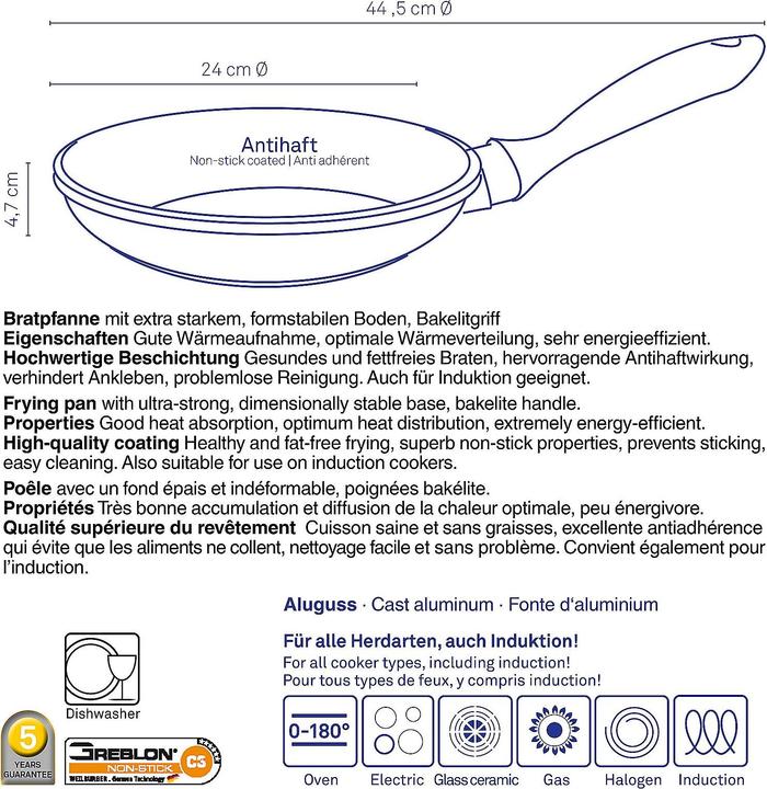 Actual product image Kela Kerros (24 cm, Frying pan, Cast aluminium)