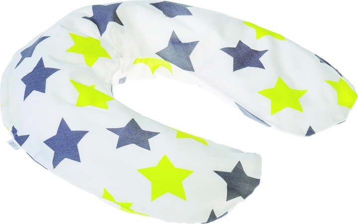 Produktbild Zewi Bezug für Baby- lagerungskissen 9892 lime Stars (100 cm)