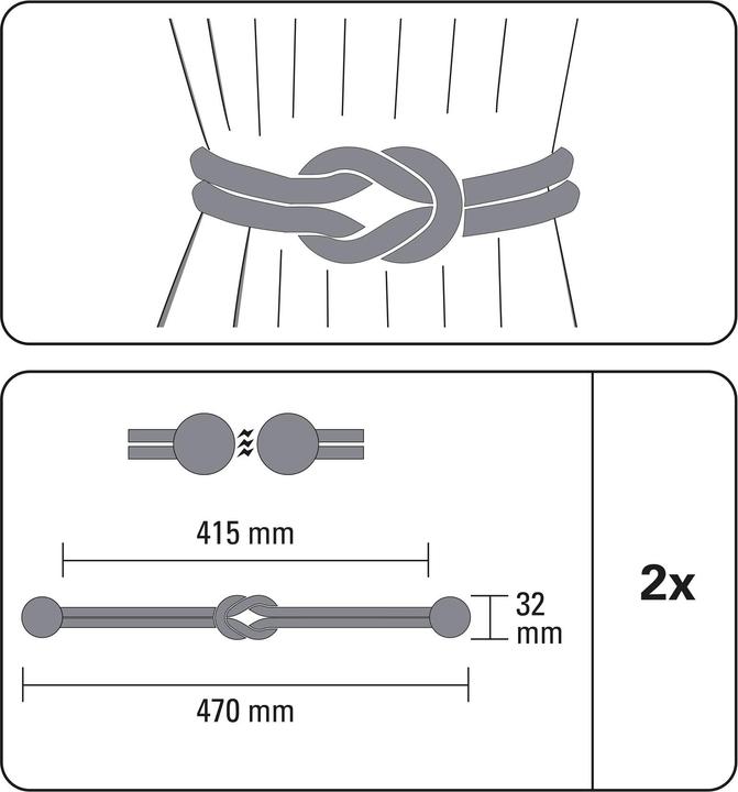 Produktbild Gardinia Raffhalter Kordel