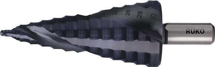 Actual product image Ruko Step drill UltimateCut Flowstep Ø8.0-30.0mm (10, 12, 14, 16, 18, 20, 22, 24, 26, 28, 30 mm)