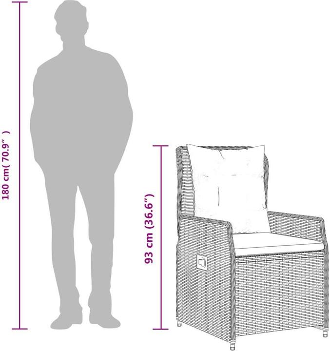 Produktbild vidaXL Garten Essgruppe