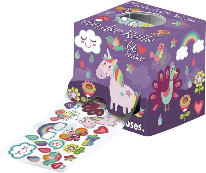 Produktbild Aufkleber auf Rolle - Einhörner (168 Sticker)