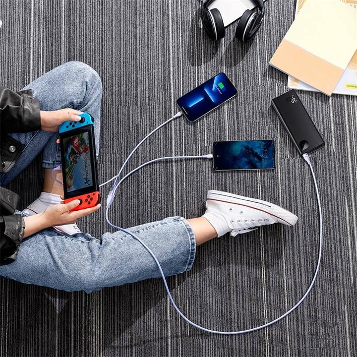 Produktbild Baseus USB C – USB C/Lightning/Micro USB (1.50 m, USB 3.2 Gen 1, 100 W)