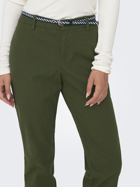 Actual product image Only Slim Fit Mid Waist Chino Trousers Chino Trousers (W34/L32)