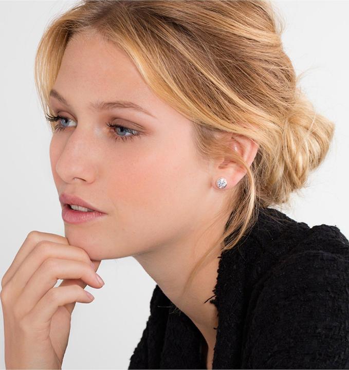 Image du produit Thomas Sabo Boucles d'oreilles clou d'oreille pierre blanche grande (Argent)