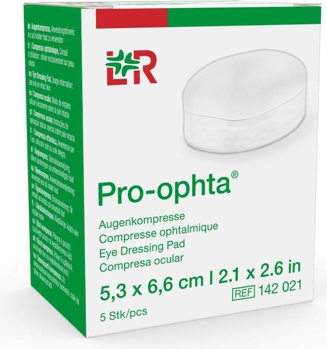 Actual product image Pro Ophta Pro-ophta Augenkompressen 5.3x6.6cm