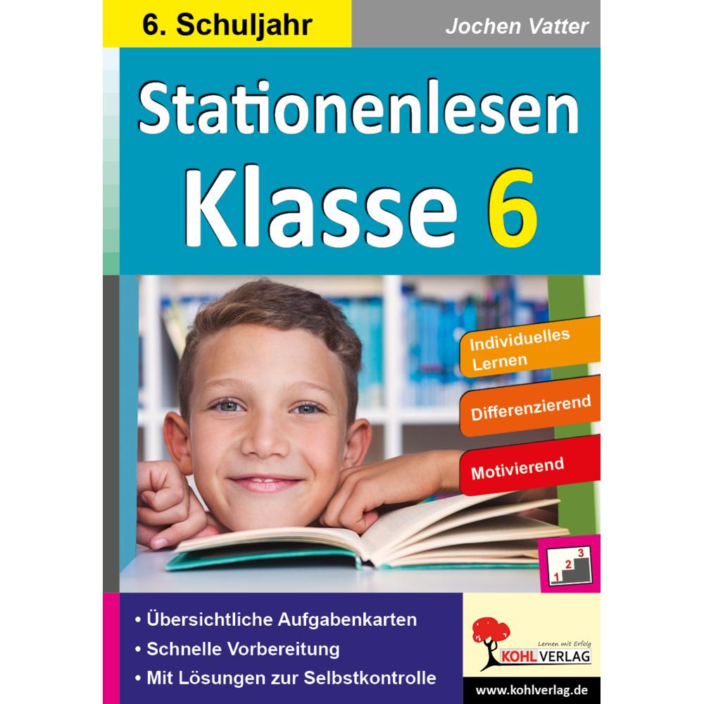 Stationenlesen Klasse 6, Schulbücher von Jochen Vatter