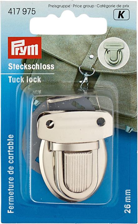 Immagine prodotto Prym Serratura da infilare, argento 26 mm, scheda