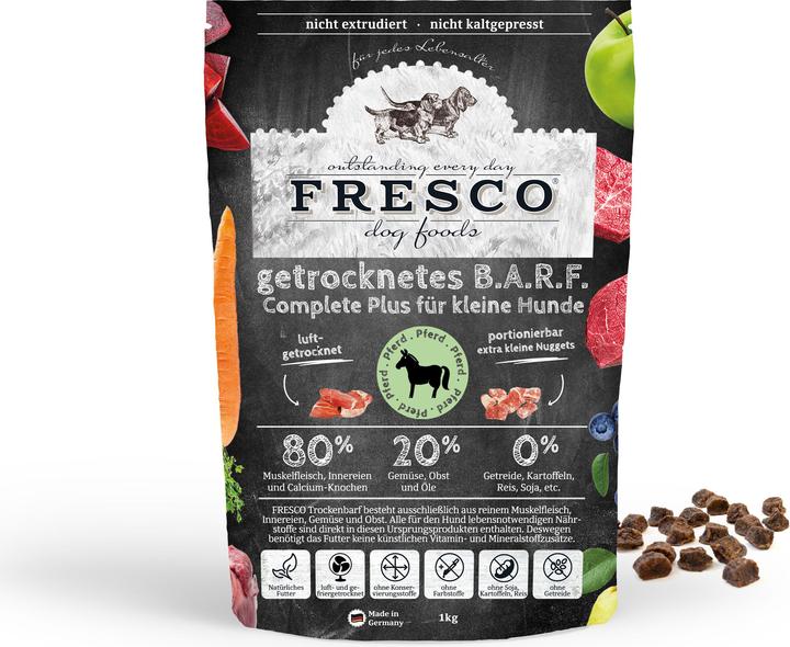 Actual product image Fresco Dry Barf Complete Plus Mini Horse (Adult, Junior, Senior, 1 pcs., 1027 g)