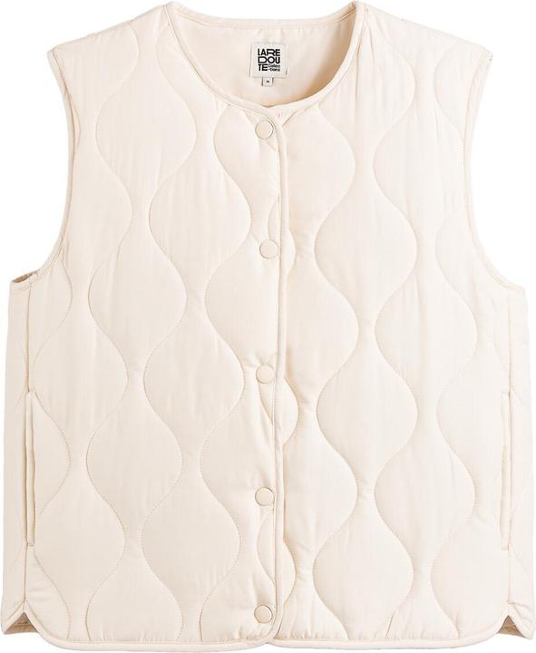 Actual product image La Redoute Collections Quilted gilet with press studs (34)