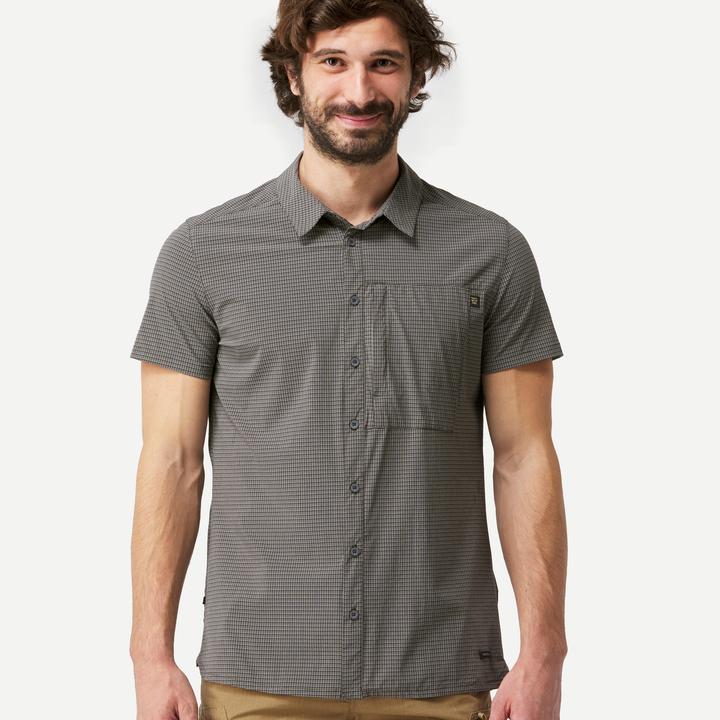 Immagine prodotto Forclaz Trekkinghemd Herren kurzarm Stretch - NH500 grau (3XL)