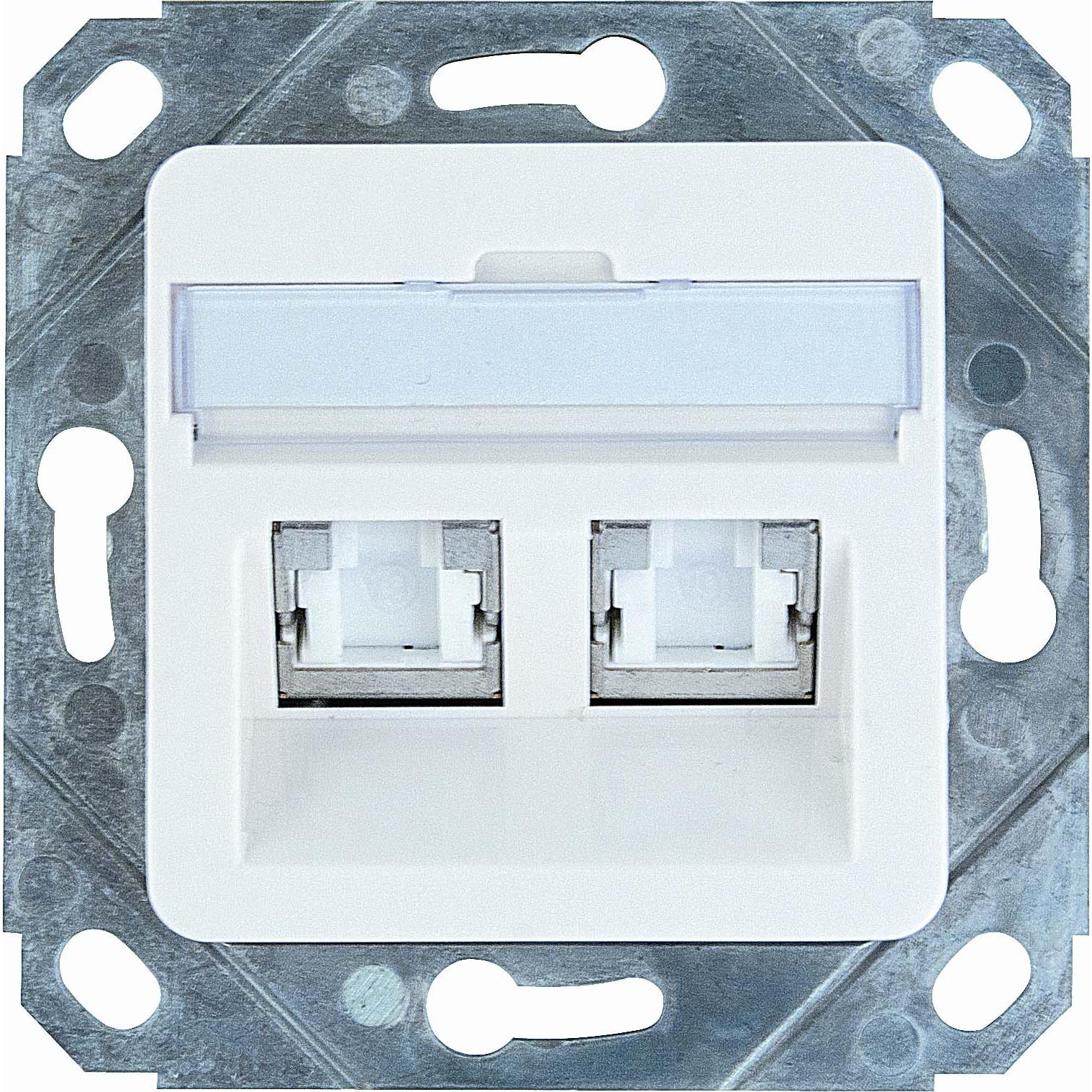 Thumbnail - Corning 60-516-10625 Anschlussd. 2xCAT6A PL incl Modul UP/Upk, Netzwerk Zubehör