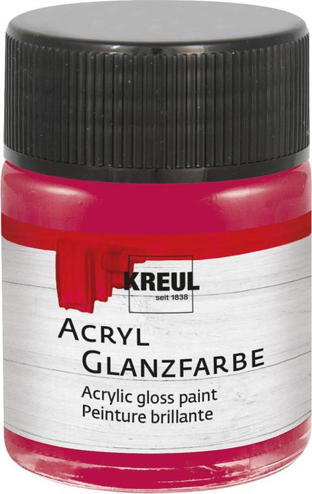 Actual product image Kreul Acrylic gloss paint, 50 ml (Bordeaux red, 50 ml)