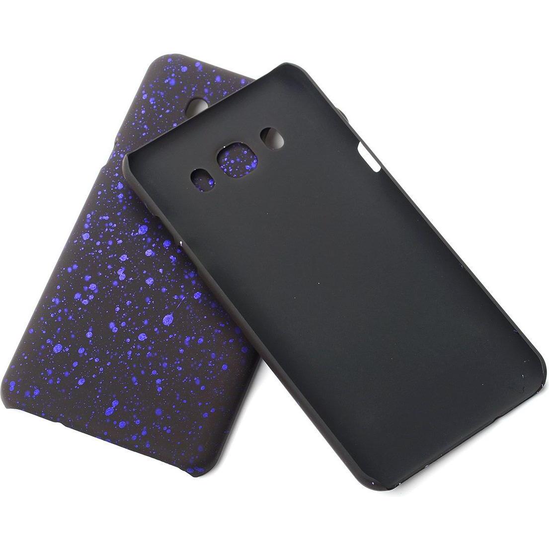 König Design Handy Hülle Schutz Case Bumper Etuis für Samsung Galaxy J7 2016 3D Sterne Lila (Samsung Galaxy J7 (2016)), ...