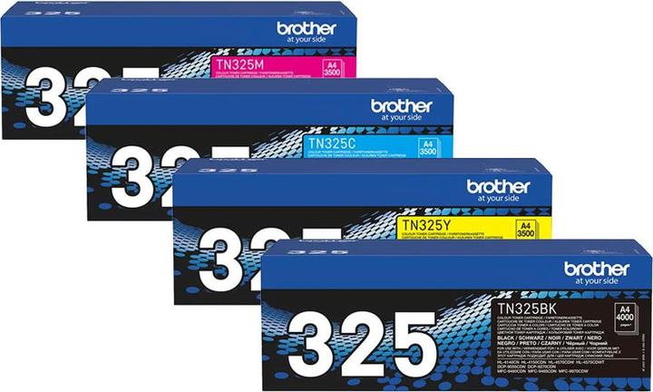 Produktbild Brother Original Toner SET TN325/TN-325 Set mit allen vier Farben (M, C, Y, BK)