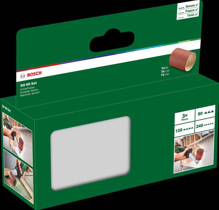 Immagine prodotto Bosch Home & Garden Set di manicotti abrasivi (80, 120, 240)