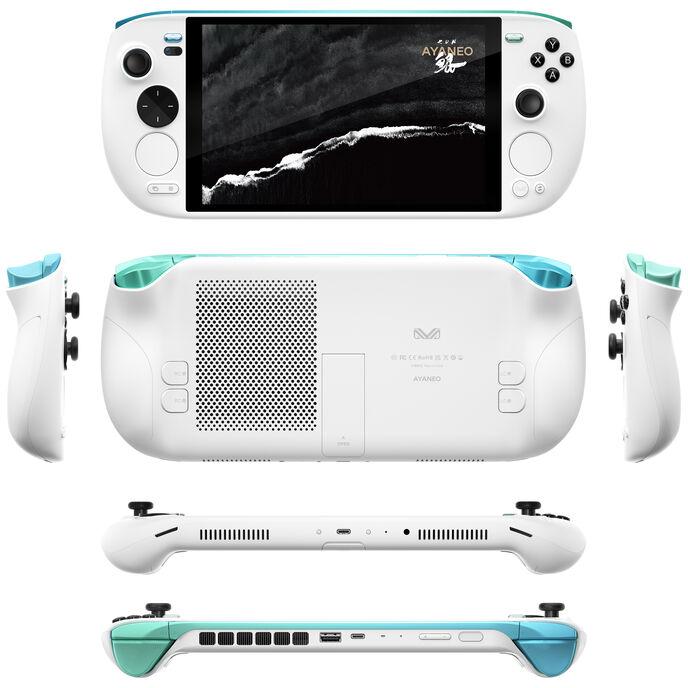 Actual product image Ayaneo Kun Handheld Konsole - 32 GB LPDDR5X, 2 TB SSD, White Silk