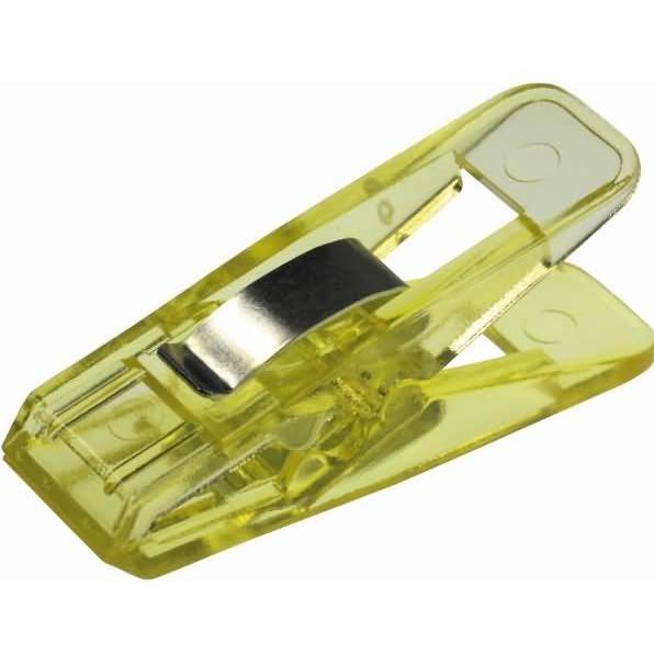 Laurel, Büroklammer, Briefklemmer Multi Clip Taifun 15x50mm VE=4 Stück kristallgelb (4 x)