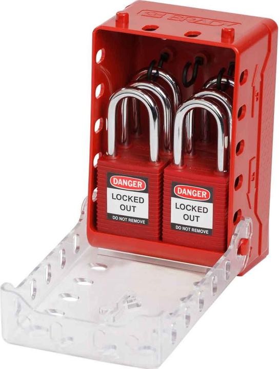Immagine prodotto Brady Ultra-Compact Lock Box+6 Red KA Locks