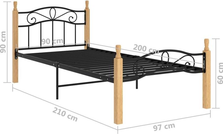 Image du produit vidaXL Bettgestell (90 x 200 cm)