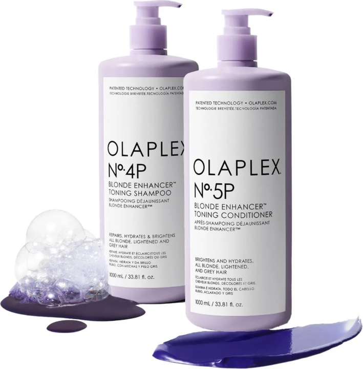 Actual product image Olaplex Blond Enhancer Toning Shampoo No. 4P 1000ml (1000 ml, Silver shampoo)