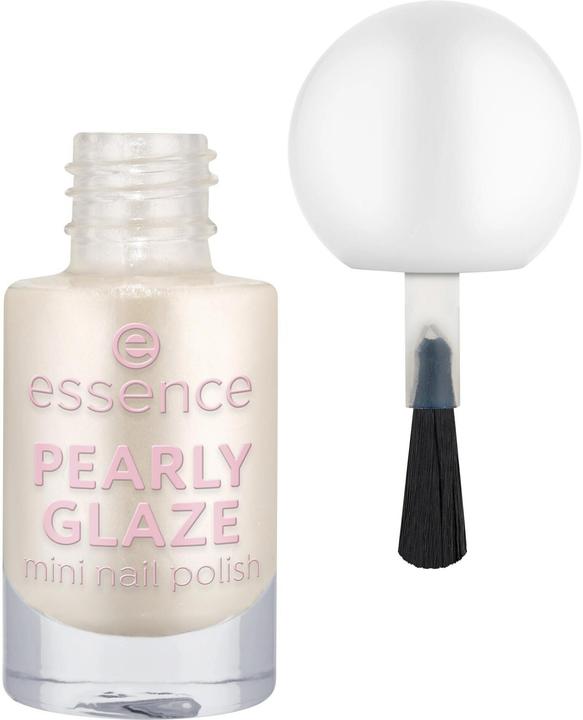 Immagine prodotto essence Nagellack Mini Nail Polish 16 PEARLY GLAZE (16 GLASSA PERLATA, Bianco)