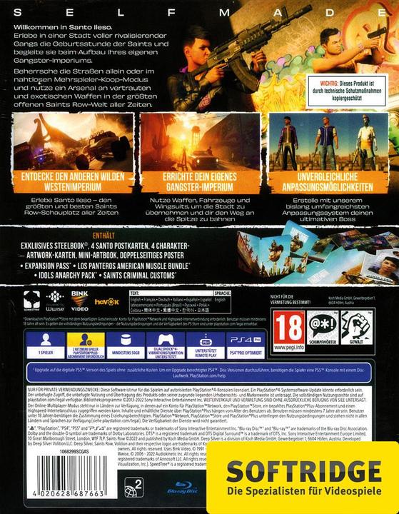 Actual product image Deep Silver Saints Row - Notorious Edition (PS4, Multilingual)
