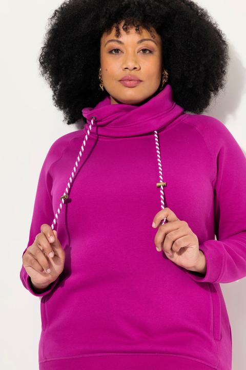 Produktbild Ulla Popken Sweatshirt, weiter Stehkragen, Taschen, Raglan-Langarm (54)