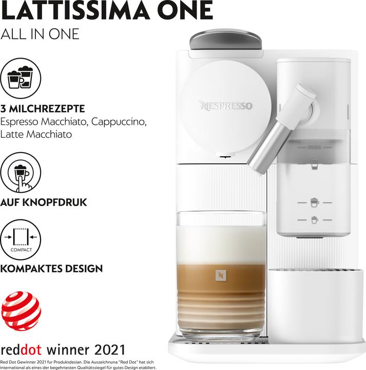 Image du produit De'Longhi Nespresso Lattissima One (NESPRESSO Original)