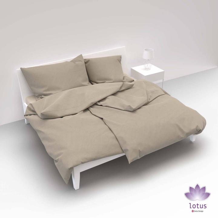 Immagine prodotto Lotus Bettwaren Raso uni (Copripiumino, 240 x 240 cm)