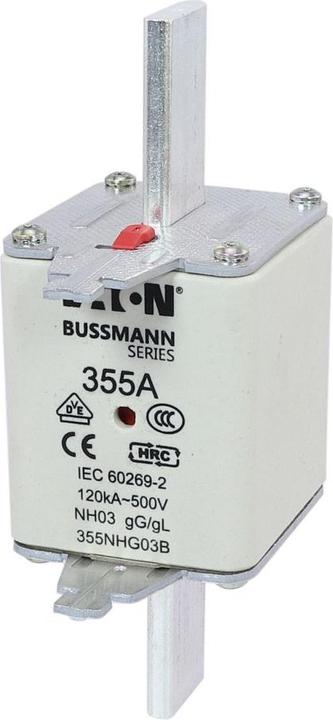 Actual product image Eaton 355NHG03B NH fuse with mechanical fuse indicator Fuse size = D03 355A 500V 3pcs (355 A)