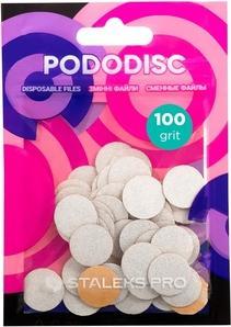 Staples Pododisc Pro S 100 Grit Replacement Pads 50 Pieces White