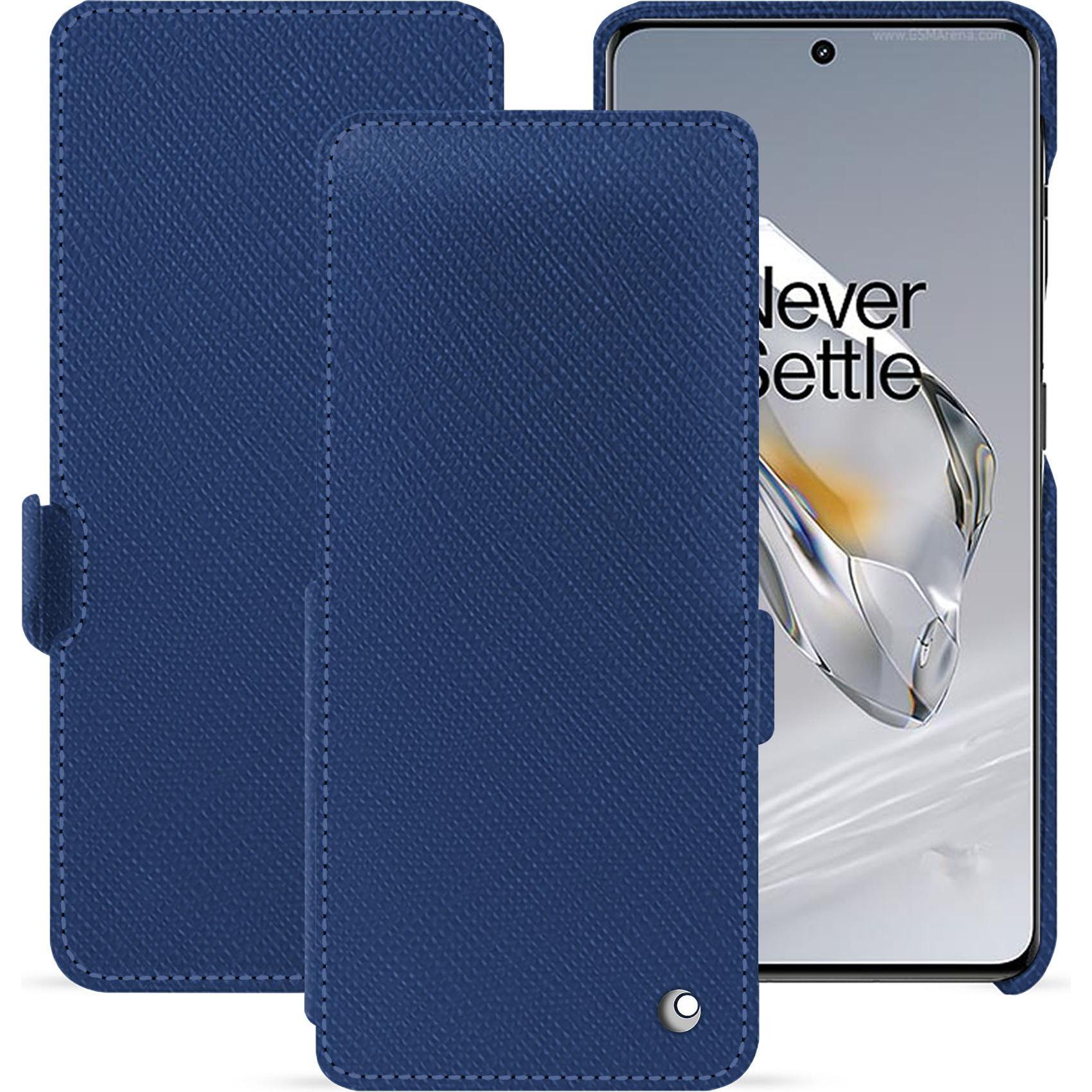 Noreve Lederschutzhülle horizontal (OnePlus 11), Smartphone Hülle, Blau