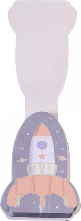 Actual product image Rex London children's space rocket notepad stickers