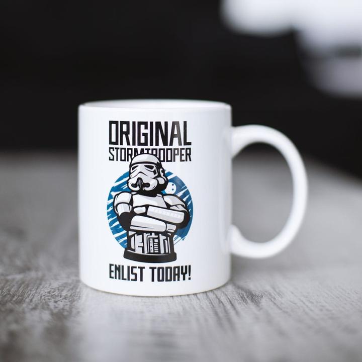 Actual product image Thumbs Up Original Stormtrooper Mug Enlist Today White (330 ml, 1 x)