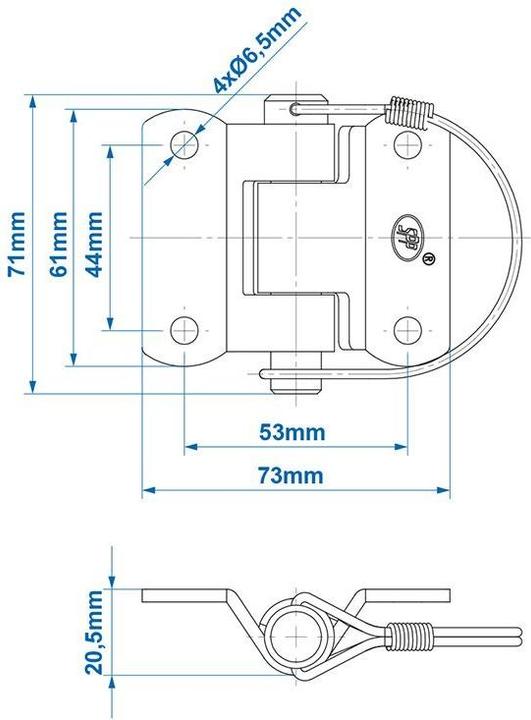 Produktbild ProPlus Scharnier SPP ZW-03.40