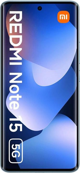 Actual product image Xiaomi Redmi Note 15 (512 GB, Glacier Blue, 6.77", Hybrid Dual SIM, 5G)