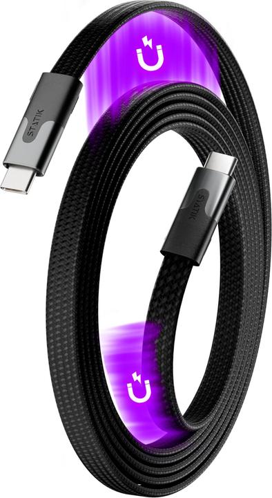 Produktbild Statik MagStack Slim Pro USB-C zu C Kabel (1 m, USB 2.0, 100 W)