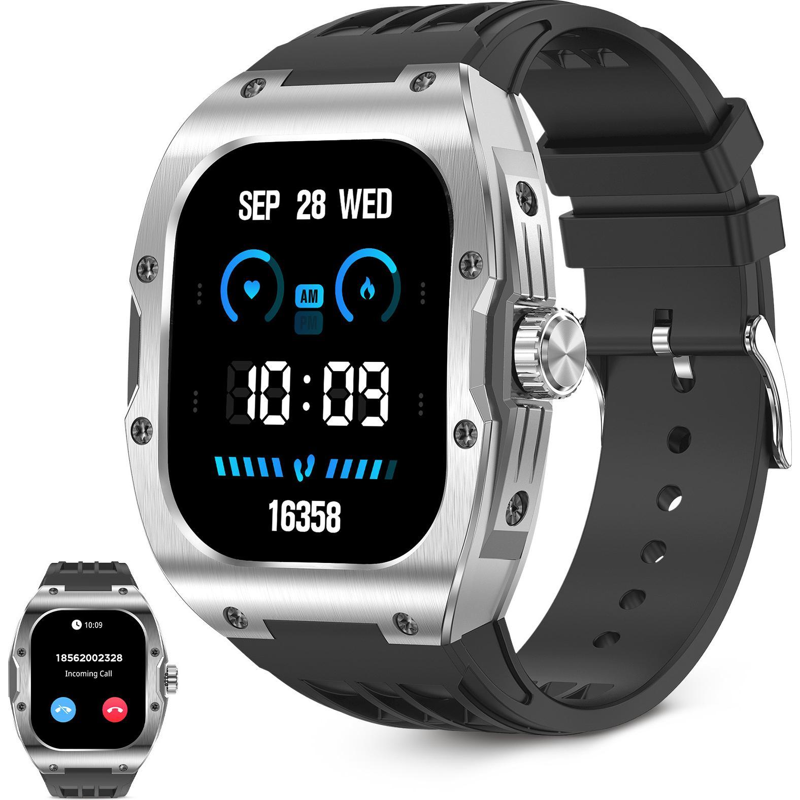 KSIX Smartwatch Hero, nero (45 mm), Smartwatch