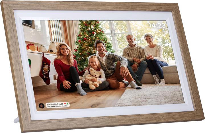 Actual product image Rollei Digitaler Bilderrahmen Smart Frame WiFi 152 Holzoptik Eiche (15.60", 1920 x 1080 pixels)